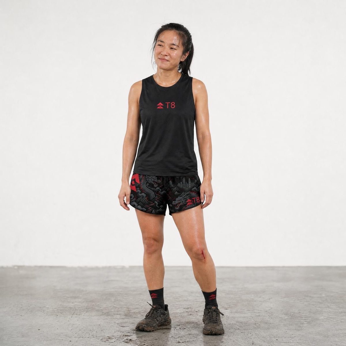 The 9 Dragons X T8 Women's Sherpa Shorts